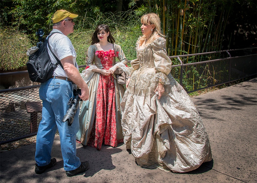 Howard chats up a couple of real Lithuanian princesses.