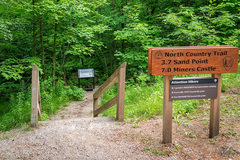 Trailhead for North Country Trail